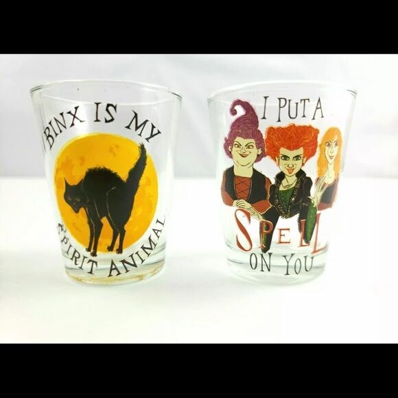 Disney Hocus Pocus Set Of 4 Shot Glass 1.5 Oz - Picture 3 of 4